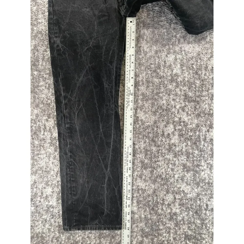 Levis 501 Original Fit Mens 32x30 Black Straight Leg Button Fly Jeans